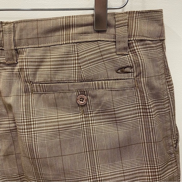 O’neill Paramount Plaid Check Shorts Tan Size 34 - Picture 9 of 10